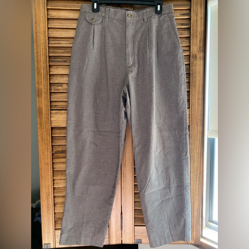 Vintage Lee Houndstooth High-Waisted Trousers